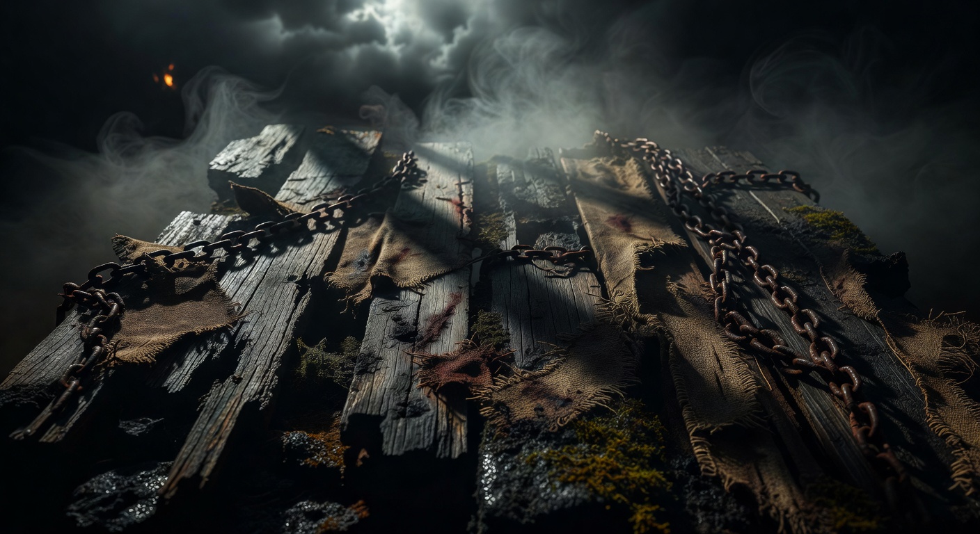 Abstract dark medieval texture representing atmospheric bandit theme